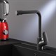 AM.PM F8005722 Like, смеситель для кухни с каналом для питьевой воды, L-излив, черный матовый, шт. - фото 185630