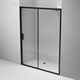 AM.PM W90G-150-1-195BT Gem Solo Дверь душевая 150х195, стекло прозрачное, профиль черный матовый - фото 185797