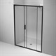 AM.PM W90G-150-1-195BT Gem Solo Дверь душевая 150х195, стекло прозрачное, профиль черный матовый - фото 185798