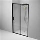 AM.PM W90G-120-1-195BT Gem Solo Дверь душевая 120х195, стекло прозрачное, профиль черный матовый - фото 186278