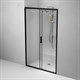AM.PM W90G-120-1-195BT Gem Solo Дверь душевая 120х195, стекло прозрачное, профиль черный матовый - фото 186279