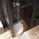 AM.PM W90G-110-1-195BBr Gem Solo Дверь душевая 110х195, стекло бронзовое, профиль черный матовый - фото 186288