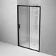 AM.PM W90G-120-1-195BM Gem Solo Дверь душевая 120х195, стекло матовыйовое, профиль черный матовый - фото 186302