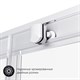 AM.PM W90G-404-120290-MT Gem Twin Slide 120x90. Душевое ограждение,120x90, профиль матовый хром, стекло прозрачное - фото 186497