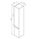 AM.PM M85ACHR0306WG X-Joy, шкаф-колонна, подвесной, правый, 30 см, цвет: белый, глянец - фото 186870