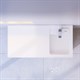 AM.PM M85AWPR1001WG X-Joy, Раковина над стиральной машиной, литьевой мрамор, правая, 100 см, белый глянец - фото 187790