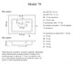 MADERA Modul Раковина накладная  прямоугольная, искусственный мрамор, ширина 70 см - фото 191144