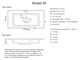 MADERA Modul Раковина накладная  прямоугольная, искусственный мрамор, ширина 80 см - фото 191147