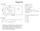 MADERA Modul Раковина накладная  прямоугольная, искусственный мрамор, ширина 90 см - фото 191160