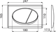 ALCA PLAST Кнопка управления для скрытых систем инсталляции, белый глянец - фото 191498