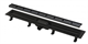 ALCA PLAST Водоотводящий желоб с порогами для перфорированной решетки, черный матовый, ширина 75 см - фото 191639