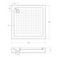 CEZARES Акриловый поддон TRAY-A-A-100-15-W0 квадратный, размер 100х100 см, высота 15 см, цвет белый TRAY-A-A-100-15-W0 - фото 192882