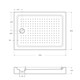 CEZARES Акриловый поддон TRAY-A-AH-110/100-15-W прямоугольный, размер 110х80 см, высота 15 см, цвет белый TRAY-A-AH-110/80-15-W - фото 192886