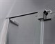 CEZARES Slider Душевой уголок полукруглый двери распашные, профиль - черный  / стекло - серое, размер 90х90 см, стекло 8 мм - фото 195270