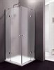 CEZARES Verona Душевой уголок квадратный двери распашные, профиль - хром / стекло - матовое, размер 100х100 см, стекло 6 мм - фото 195475