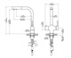 TIMO Saona Смеситель для кухни с подключением фильтра и выдвижной лейкой, цвет белый матовый - фото 196740