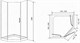 TIMO Tl Душевой уголок пятиугольная, размер 100х100 см, профиль - хром / стекло - прозрачное, двери распашные - фото 198026