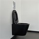 COMFORTY Унитаз подвесной 105MB безободковый, сиденье дюропласт softclose тонкое, быстросъёмное, цвет черный матовый - фото 201161