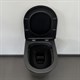 COMFORTY Унитаз подвесной 105MB безободковый, сиденье дюропласт softclose тонкое, быстросъёмное, цвет черный матовый - фото 201164