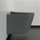 COMFORTY Унитаз подвесной 105MH безободковый, сиденье дюропласт softclose тонкое, быстросъёмное, цвет светло-серый матовый - фото 201177