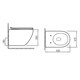 COMFORTY Унитаз подвесной 104, ободковый, сиденье дюропласт softclose тонкое, быстросъёмное, цвет белый - фото 201200
