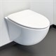 COMFORTY Унитаз подвесной 107 безободковый, сиденье дюропласт softclose тонкое, быстросъёмное, цвет белый - фото 201208