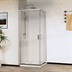 VINCEA City Душевой уголок квадратный двери раздвижные профиль - хром / стекло - прозрачное размер 80х80 см 5 мм VSS-5CT800CL