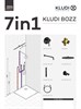 KLUDI Bozz Комплект для душа 7 в 1 черный матовый - фото 201681