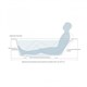 SALINI Orlanda Встраиваемая ванна с прямоугольной чашей, регулируемые ножки, донный клапан "Up&Down" белый, сифон, интегрированный слив-перелив размер 160х70 см, белый матовый - фото 202118