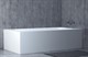 SALINI Orlanda Встраиваемая ванна с прямоугольной чашей, регулируемые ножки, донный клапан "Up&Down" белый, сифон, интегрированный слив-перелив размер 160х70 см, белый матовый - фото 202123