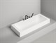 SALINI Orlanda Встраиваемая ванна с прямоугольной чашей, регулируемые ножки, донный клапан "Up&Down" белый, сифон, интегрированный слив-перелив размер 170х80 см, белый матовый - фото 202143