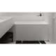 SALINI Ornella Встраиваемая ванна с прямоугольной чашей, регулируемые ножки, донный клапан "Up&Down" белый, сифон, интегрированный слив-перелив размер 170х70 см, белый матовый - фото 202344