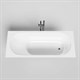 SALINI Ornella Встраиваемая ванна с прямоугольной чашей, регулируемые ножки, донный клапан "Up&Down" белый, сифон, интегрированный слив-перелив размер 170х70 см, белый матовый - фото 202345