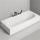 SALINI Ornella Встраиваемая ванна с прямоугольной чашей, регулируемые ножки, донный клапан "Up&Down" белый, сифон, интегрированный слив-перелив размер 170х75 см, белый матовый - фото 202504