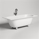 SALINI Ornella Встраиваемая ванна с прямоугольной чашей, регулируемые ножки, донный клапан "Up&Down" белый, сифон, интегрированный слив-перелив размер 170х75 см, белый матовый - фото 202507