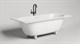 SALINI Ornella Встраиваемая ванна с прямоугольной чашей, регулируемые ножки, донный клапан "Up&Down" белый, сифон, интегрированный слив-перелив размер 180х80 см, белый матовый - фото 202656