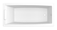 1MARKA Aelita Ванна прямоугольная встраивается в нишу размер 180х80 см, цвет белый - фото 204559