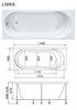 1MARKA Libra Ванна прямоугольная пристенная размер 170х70 см, цвет белый - фото 204673
