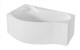 1MARKA Gracia Ванна асимметричная пристенная размер 170х100 см, цвет белый - фото 205055