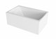 1MARKA Modern Ванна прямоугольная пристенная размер 165х70 см, цвет белый - фото 205140
