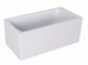 1MARKA Modern Ванна прямоугольная пристенная размер 165х70 см, цвет белый - фото 205141