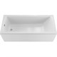1MARKA Modern Ванна прямоугольная пристенная размер 190х80 см, цвет белый - фото 205167