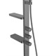VINCEA Душевая стойка Inspire VSFS-3I11GM с изливом, 30см верх душ, вороненая сталь - фото 206668