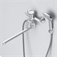 AM.PM X-Joy Смеситель для ванны и душа с длинным изливом и душевым набором, хром - фото 208034