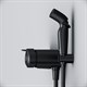 AM.PM X-Joy Смеситель TouchReel, монтируемый в стену с гигиеническим душем и полкой, черный - фото 208072