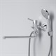 AM.PM X-Joy S Смеситель для ванны и душа с длинным изливом и душевым набором, хром - фото 208118
