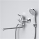 AM.PM X-Joy S Смеситель для ванны и душа с длинным изливом и душевым набором, хром - фото 208119