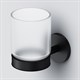 AM.PM X-Joy Стеклянный стакан с настенным держателем черный, черный - фото 209557