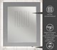 OPADIRIS Луиджи Зеркало с подсветкой 70 см, цвет серый матовый - фото 209908