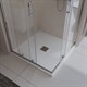 BELBAGNO Uno Поддон квадратный 80х80 из искусственного мрамора в комплекте с сифоном с декоративной накладкой (хром), белый TRAY-MR-UNO-A-80-35-W-CR